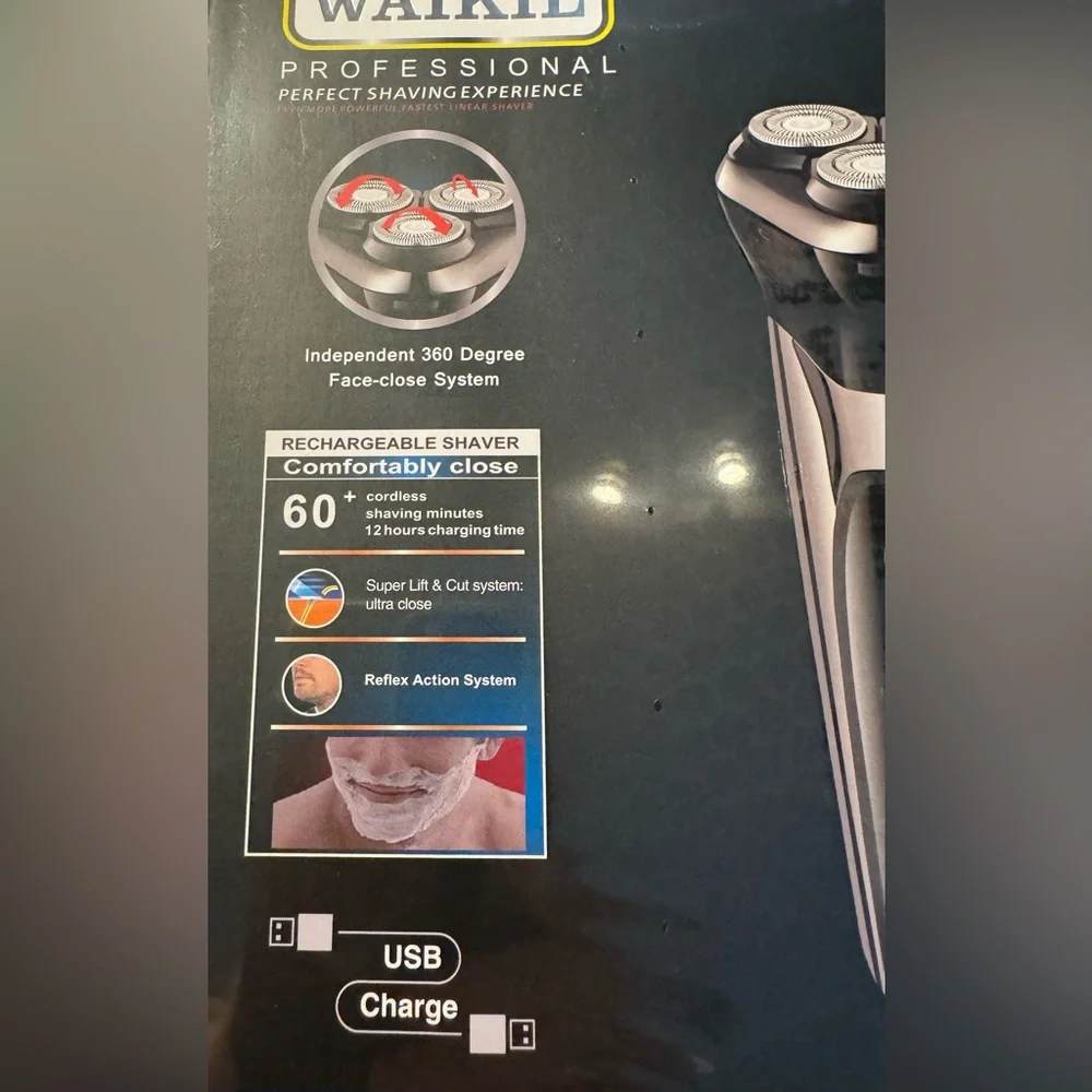This is a Waikil 3-in-1 electric shaver for men, Razor/Nose Trimmer/Hair Clipper